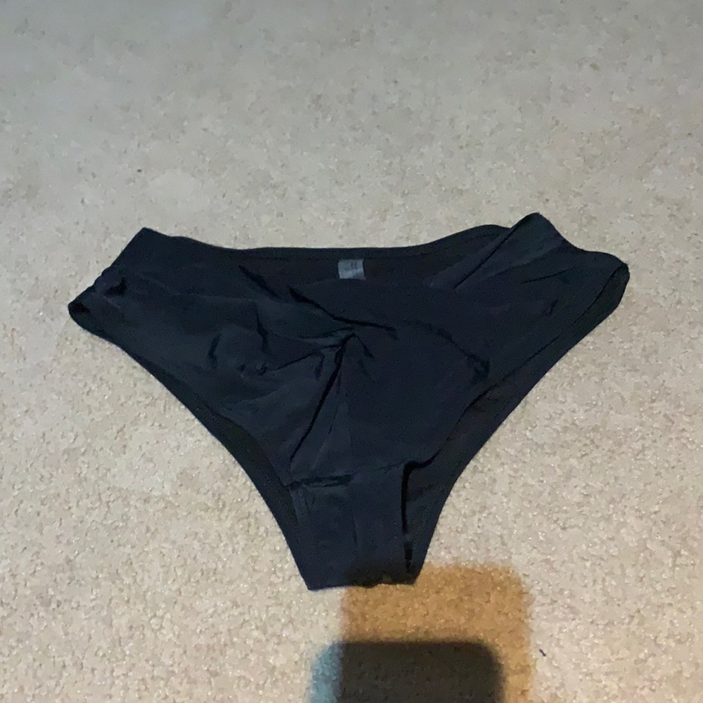Shein High-waisted Black Bikini Bottom